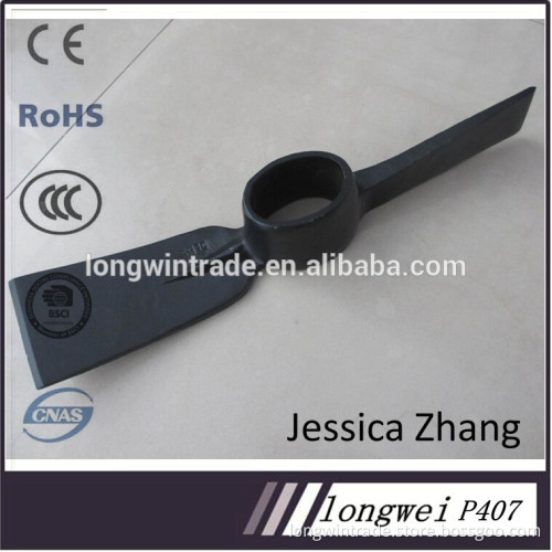 rolling forged steel pickaxe wooden handle P407